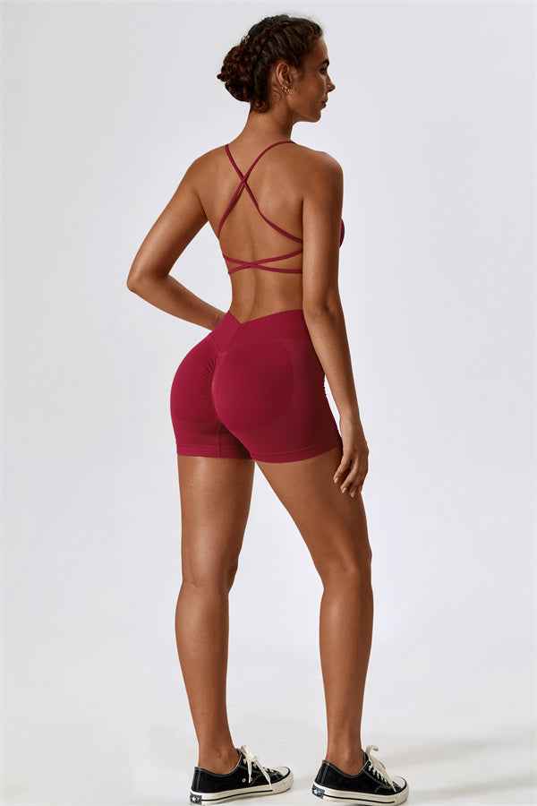 Nova Luxe Sports Bra Shorts 2-Piece Set