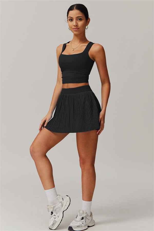 The Balance Crop Top Tennis Skirt 2-Piece Set