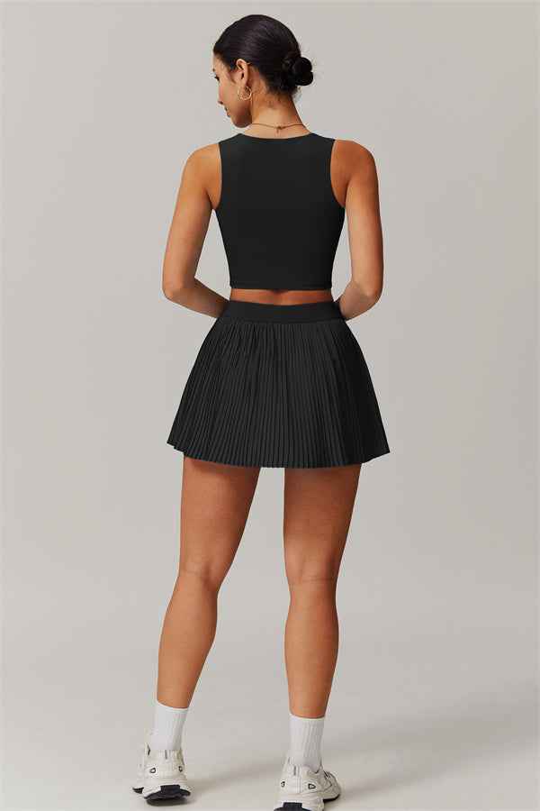 The Balance Crop Top Tennis Skirt 2-Piece Set