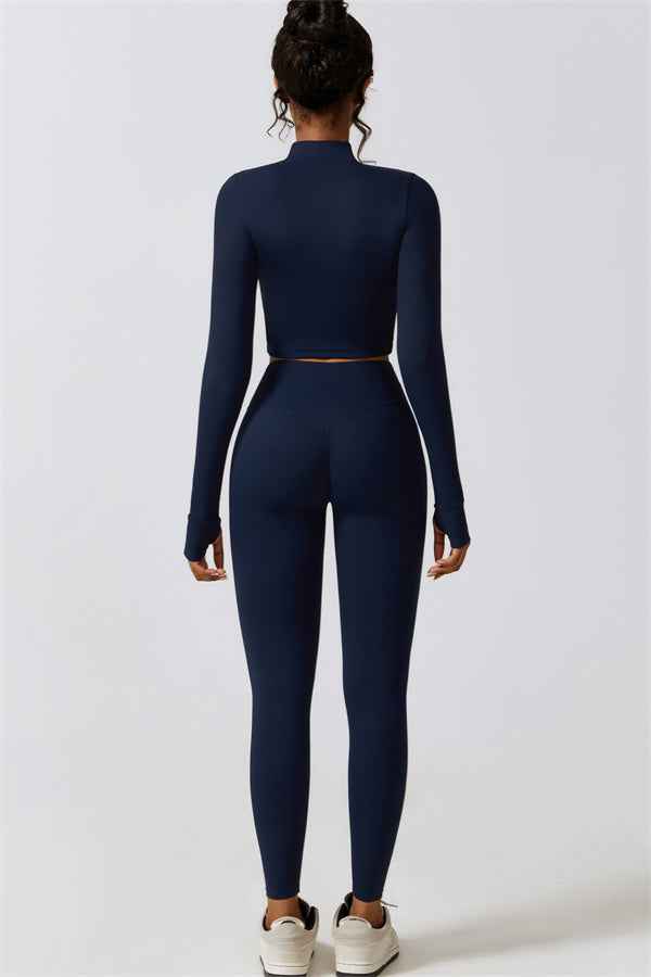 Juno Star Jacket Sports Bra Leggings 3-Piece Set
