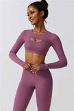 Juno Star Crop Top Sports Bra Leggings 3-Piece Set
