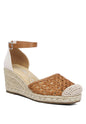 Mason Pin Buckle Wedge Heel Espradilles - Pikemla