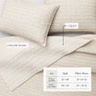 100% Cotton Honeycomb Waffle Garment Washed Quilt Set - Genevieve Collection