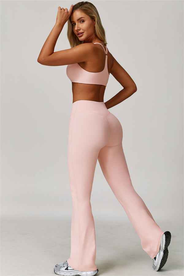 The Refresh Sports Bra Flared Leggings 2-Piece Set