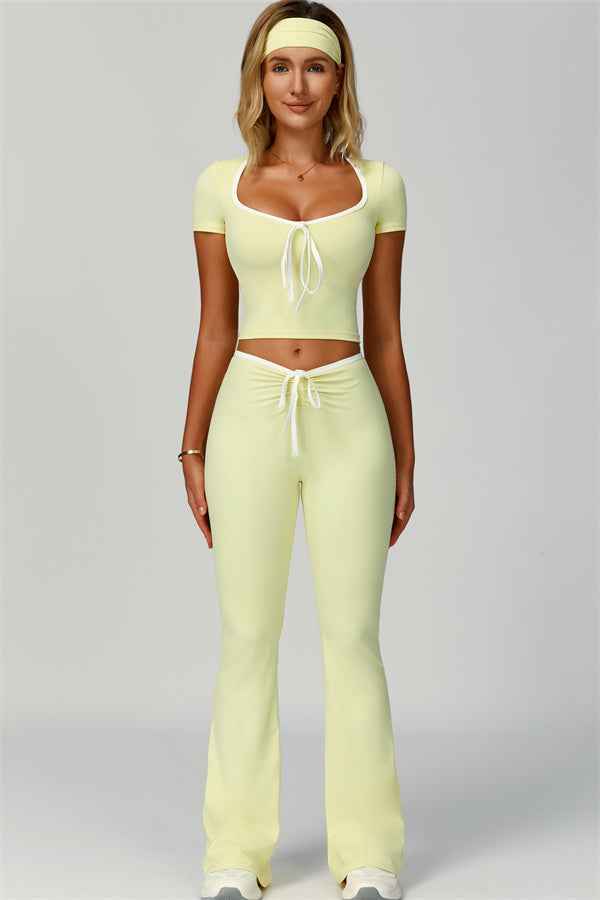The Skyline Flared Tie Leggings