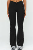 The Lushness Long Sleeve Crop Top Flared Leggings 2-Piece Set