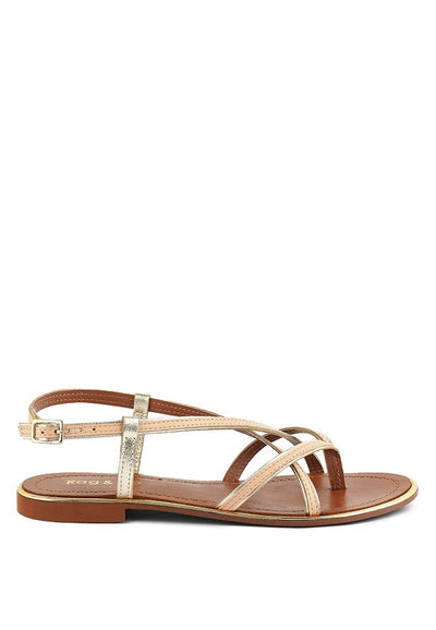 Pheboe Strappy Flat Sandals - Pikemla