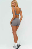 The Lushness V-Back Sports Bra Shorts 2-Piece Set