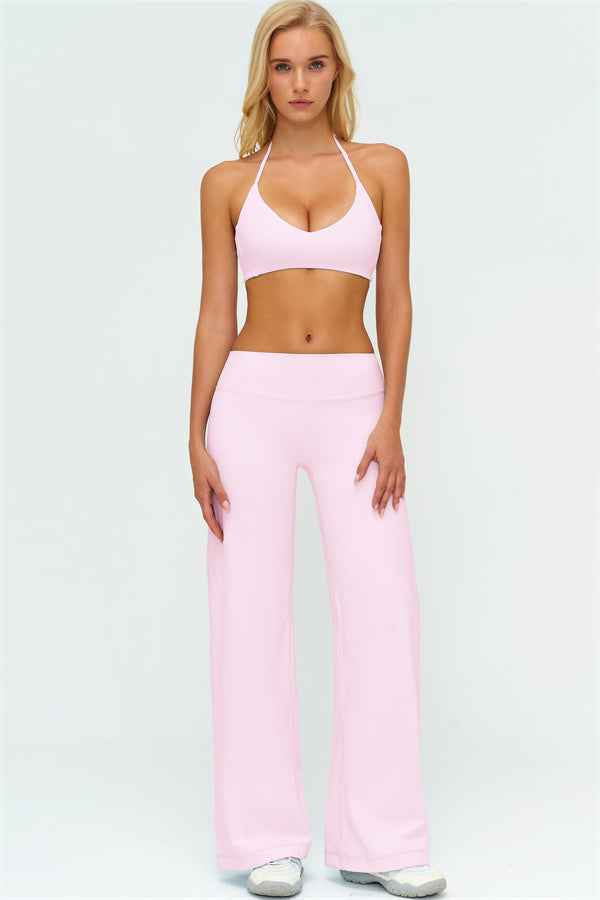 The Twirl Zip Jacket Sports Bra New Straight Leg Pants 3-Piece Set