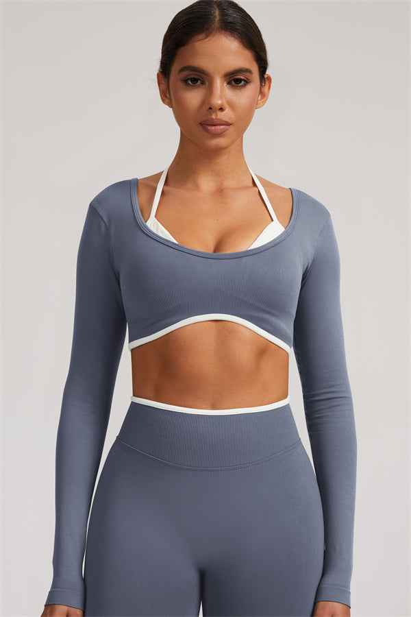 The Elevate New Long Sleeve Crop top
