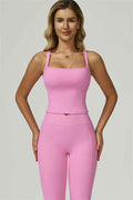 The Flourish Crop Tank Flared Leggings 2-Piece Set