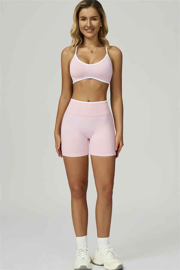 The Prime Line Sports Bra Shorts 2-Piece Set