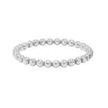 Beaded Stackable Ring - Silver