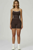 The Prime Line Crop Top Shorts 2-Piece Set