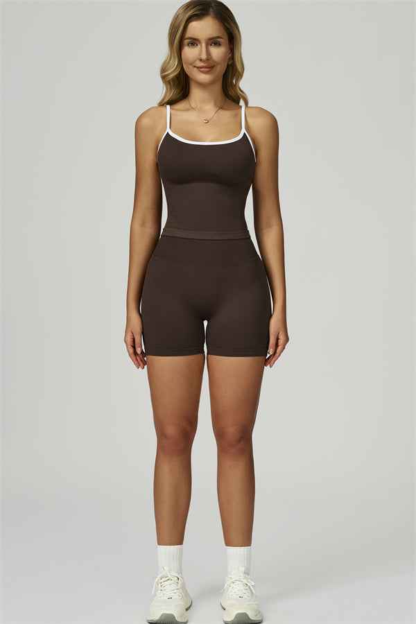 The Prime Line Crop Top Shorts 2-Piece Set