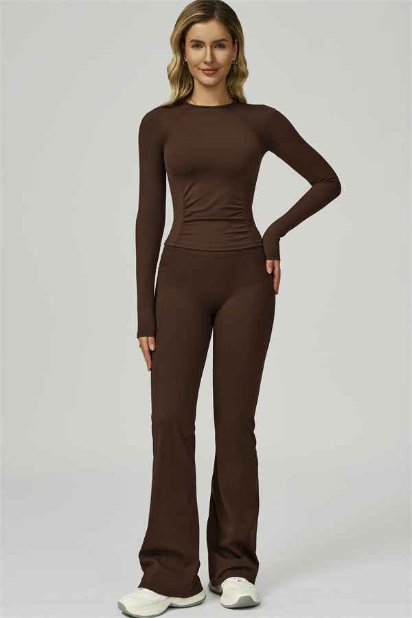 The FlexFit Active Top Flared Leggings 2-Piece Set