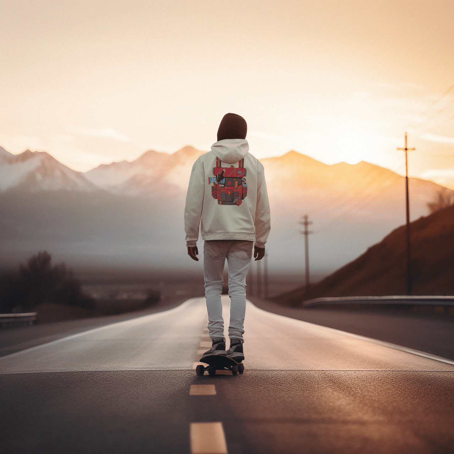 Bigfoot Backpack Hoodie