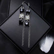 Cool Girl - Black & Silver Chain Earrings