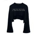 Plum Blossom Cropped Sweatshirt