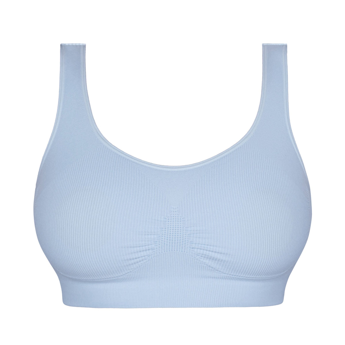 Full Coverage Nipple Concealing Wire-Free Bra | Non-Padded - Blue