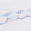 600 Thread Count Scallop Rope Embroidered Cotton Sheet Set