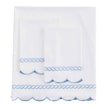 600 Thread Count Scallop Rope Embroidered Cotton Sheet Set