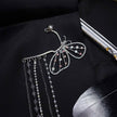 Crystal Butterfly Tassel Ear Wrap