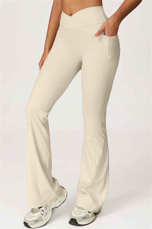The Glacier Crop Tank Flared Leggings 2-Piece Set