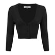 Women's Cropped Bolero 3/4 Sleeve Cardigan