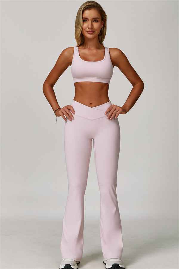 The Lavish Sports Bra Flared Leggings 2-Piece Set