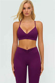 The Lushness Y-Back Sports Bra Flared Leggings 2-Piece Set