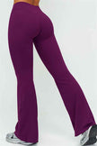 The Lushness V-Back Sports Bra Flared Leggings 2-Piece Set