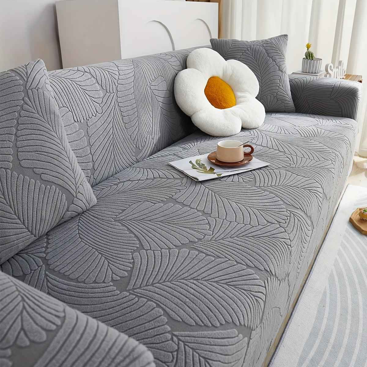 Premium Stretch Gray Couch Cover | Durable, Non-Slip & Versatile