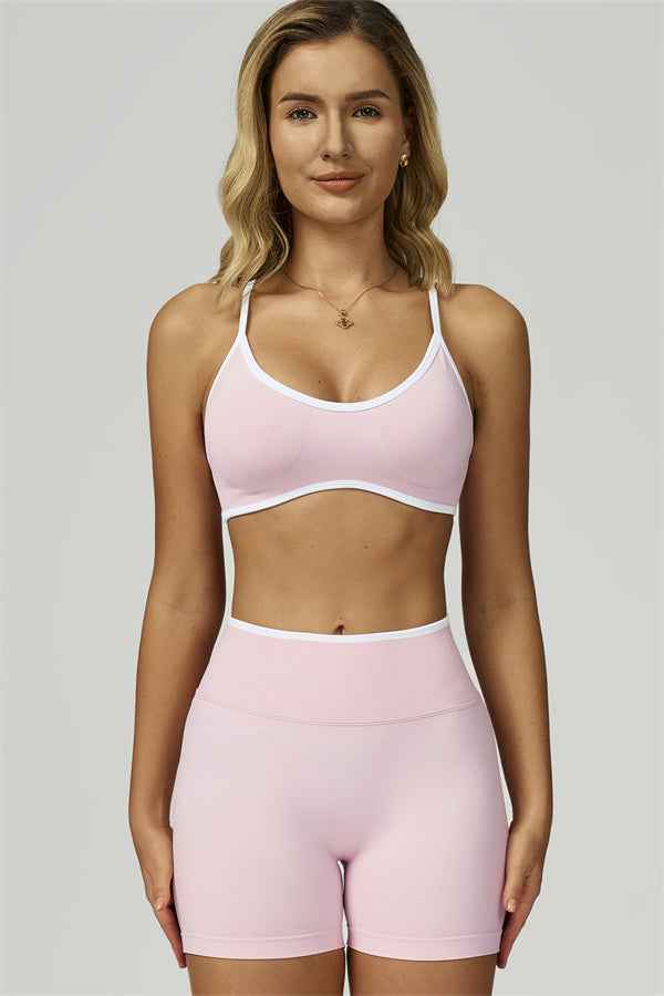 The Prime Line Sports Bra Shorts 2-Piece Set
