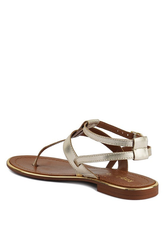 Irene Flat Thong Sandals - Pikemla