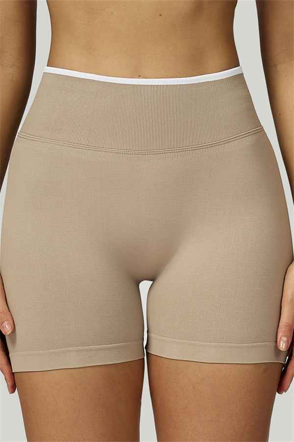 The Prime Line Long Sleeve Crop Top Shorts 2-Piece Set