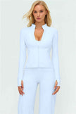 The Twirl Zip Jacket New Straight Leg Pants 2-Piece Set