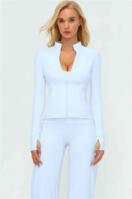 The Twirl Zip Jacket New Straight Leg Pants 2-Piece Set