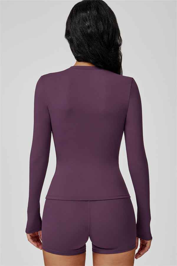 The Oasis Long Sleeve T-shirt Shorts 2-Piece Set