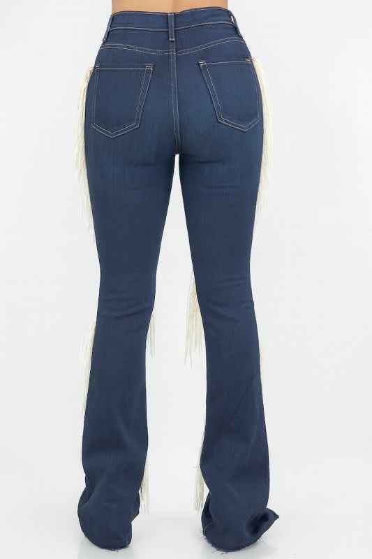 Western Fringe Bootcut Denim Jean