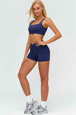 The Lushness V-Back Sports Bra Shorts 2-Piece Set