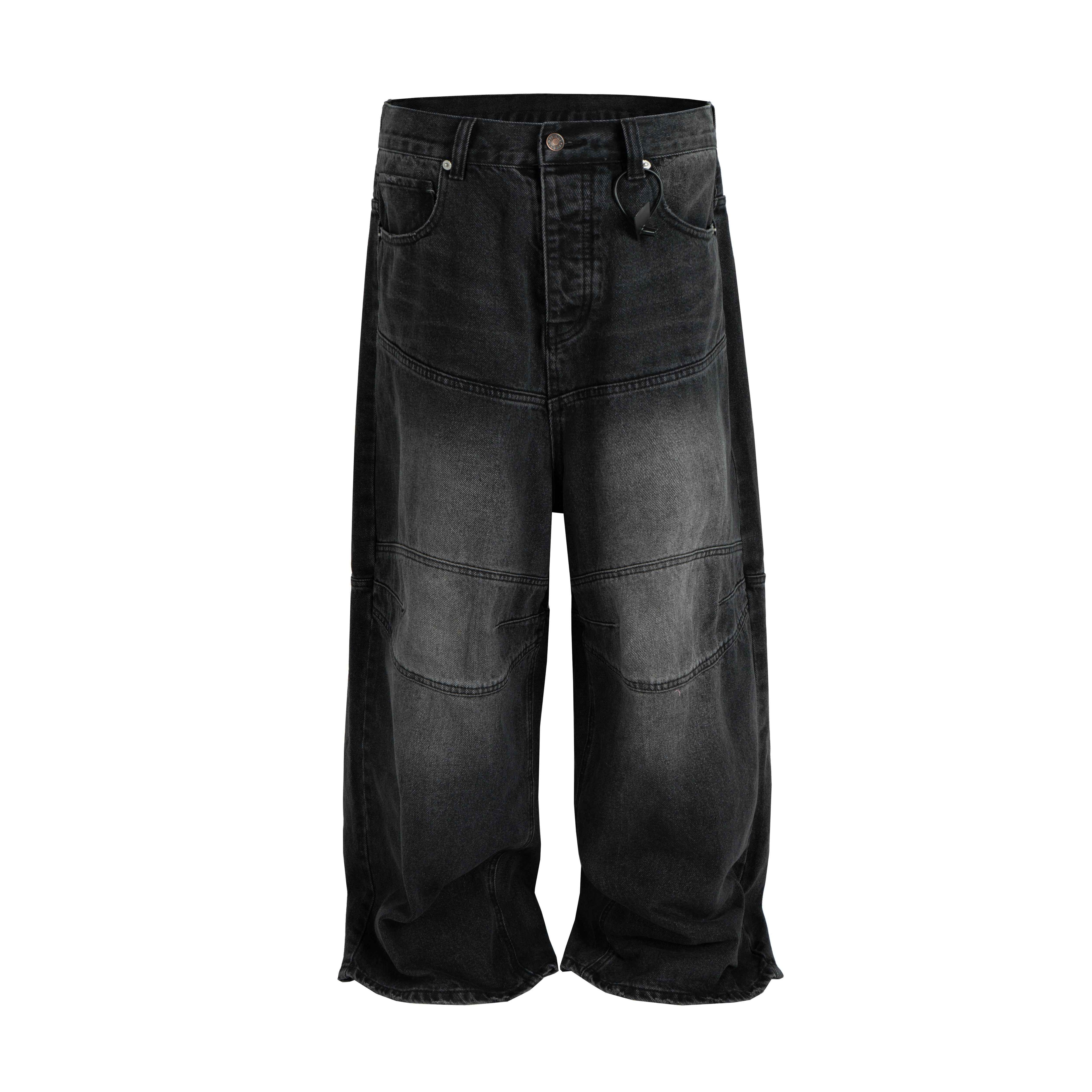 NOIR BAGGY BIKER DENIM