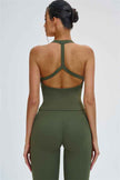 The Slate Y-Back Top Flared Leggings 2-Piece Set