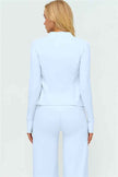 The Twirl Zip Jacket Halter Tank Top New Straight Leg Pants 3-Piece Set