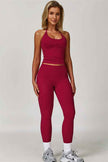 The Surge Halter Crop Top Leggings 2-Piece Set