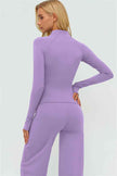 The Twirl Zip Jacket New Straight Leg Pants 2-Piece Set