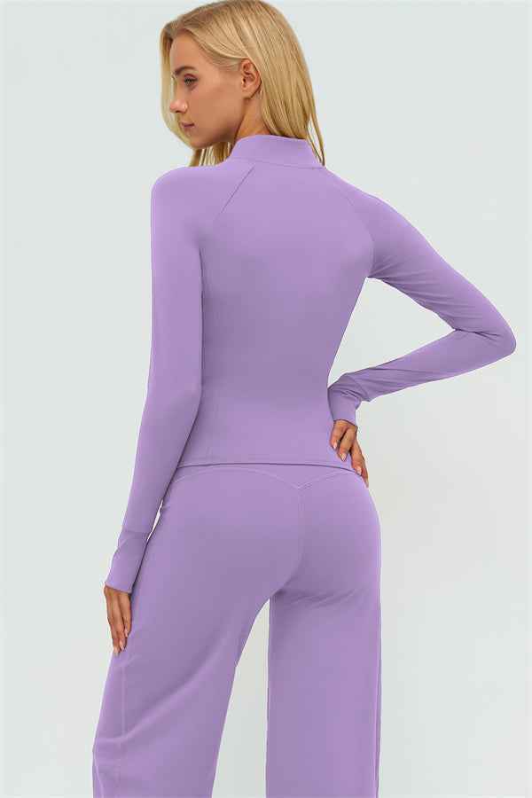 The Twirl Zip Jacket New Straight Leg Pants 2-Piece Set