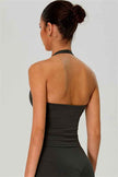 The Solid Halter Tank Top