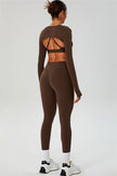 The Ember Sports Bra Crop Top Leggings 3-Piece Set