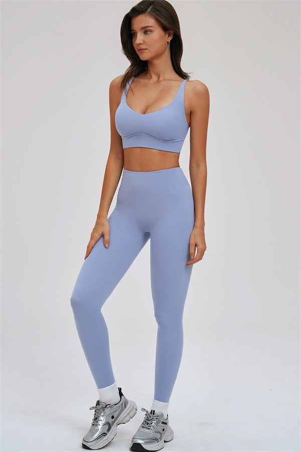 The Kinetic Cross Back Sports Bra Leggings 2-Piece Set